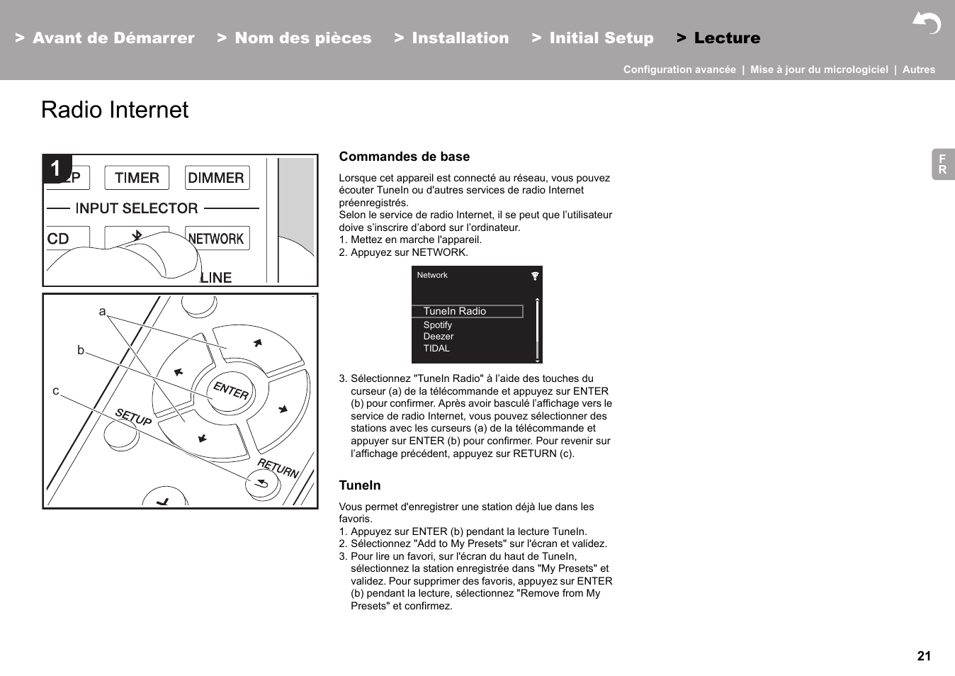 Radio internet | Pioneer X-HM76 User Manual | Page 69 / 330