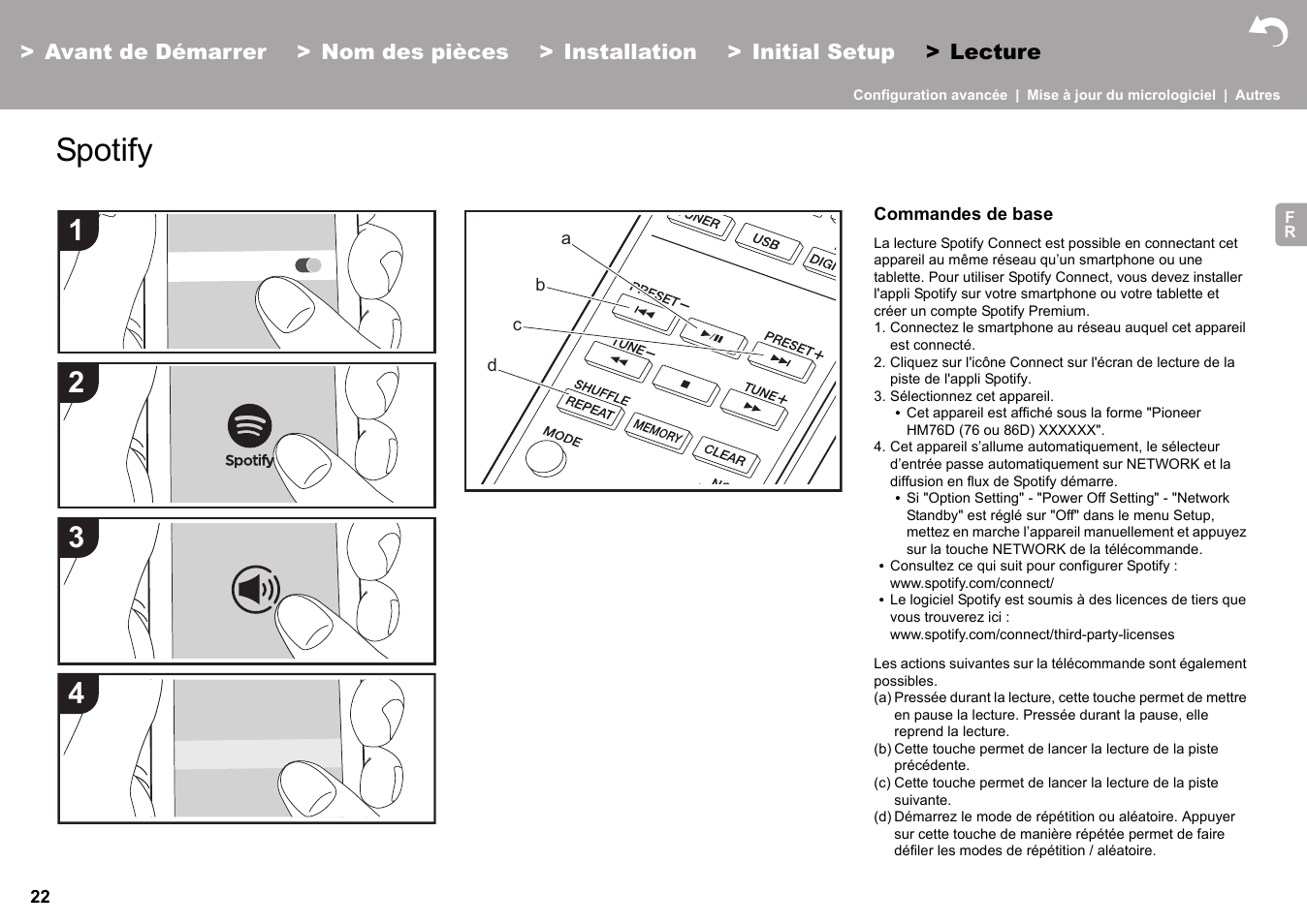 Spotify | Pioneer X-HM76 User Manual | Page 70 / 330