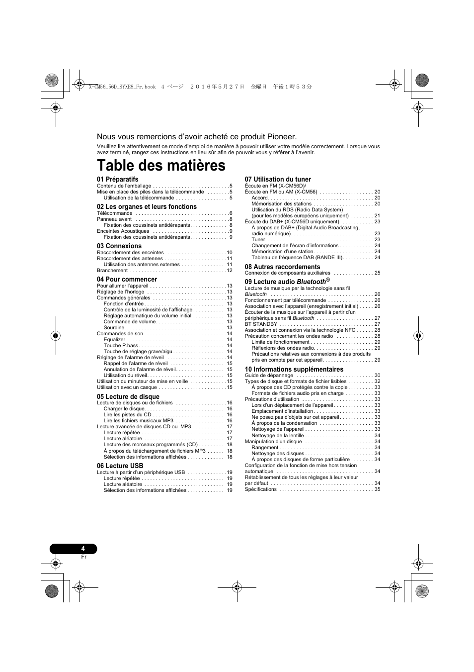 Pioneer X-CM56 User Manual | Page 38 / 244