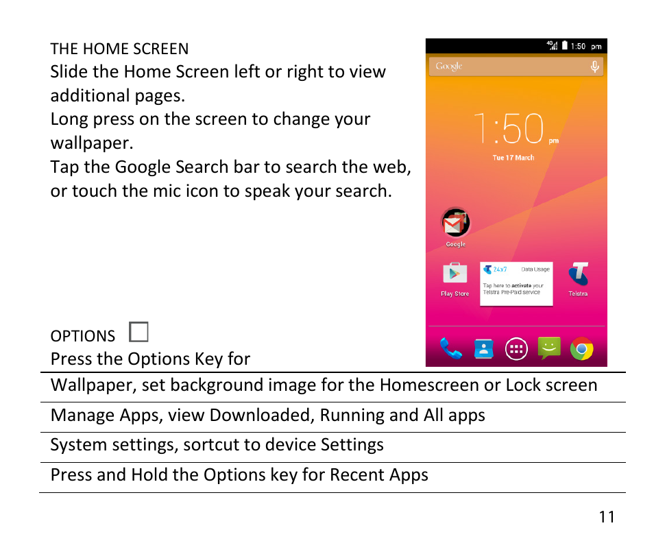 ZTE T84/Telstra Tough Max User Manual | Page 11 / 67