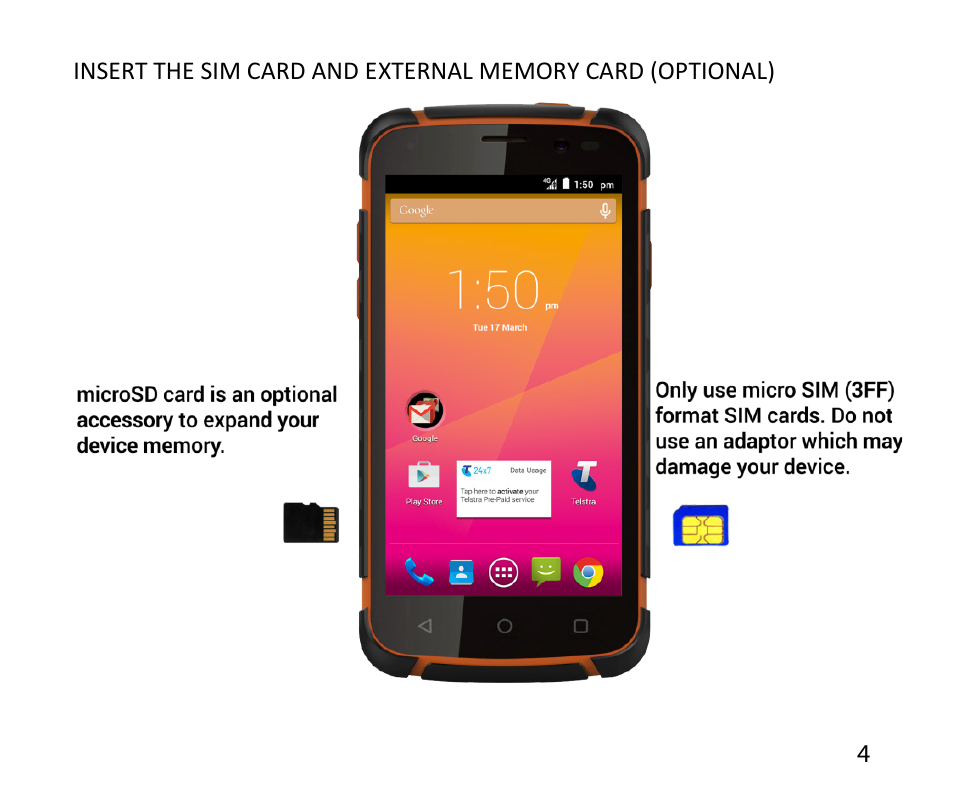 ZTE T84/Telstra Tough Max User Manual | Page 4 / 67