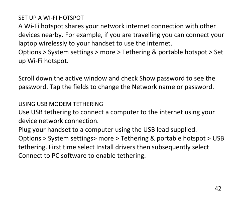 ZTE T84/Telstra Tough Max User Manual | Page 42 / 67