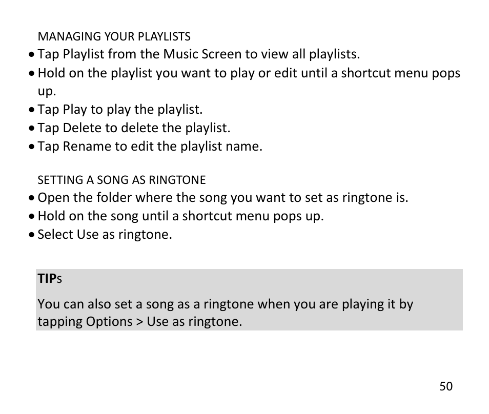 ZTE T84/Telstra Tough Max User Manual | Page 50 / 67