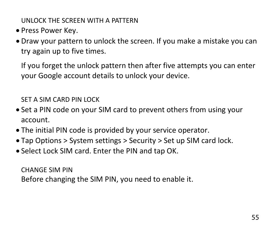 ZTE T84/Telstra Tough Max User Manual | Page 55 / 67