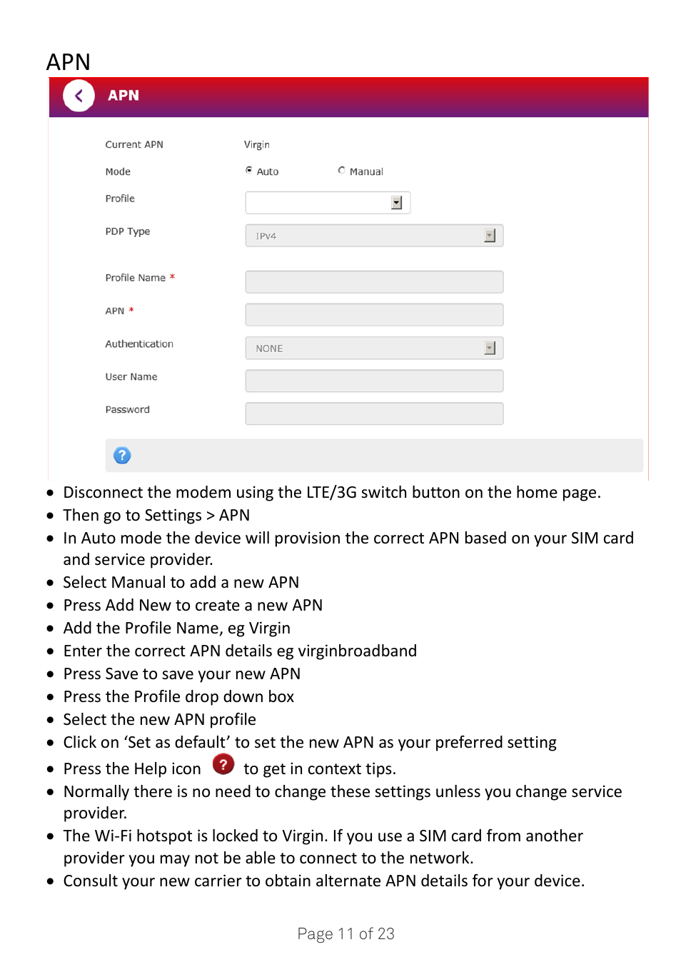 ZTE MF920A User Manual | Page 11 / 23