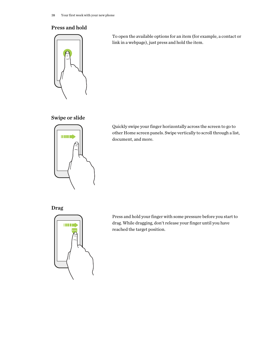 HTC One X10 User Manual | Page 38 / 161