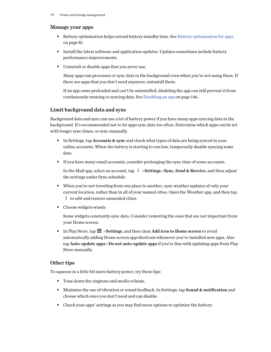 HTC One X10 User Manual | Page 79 / 161