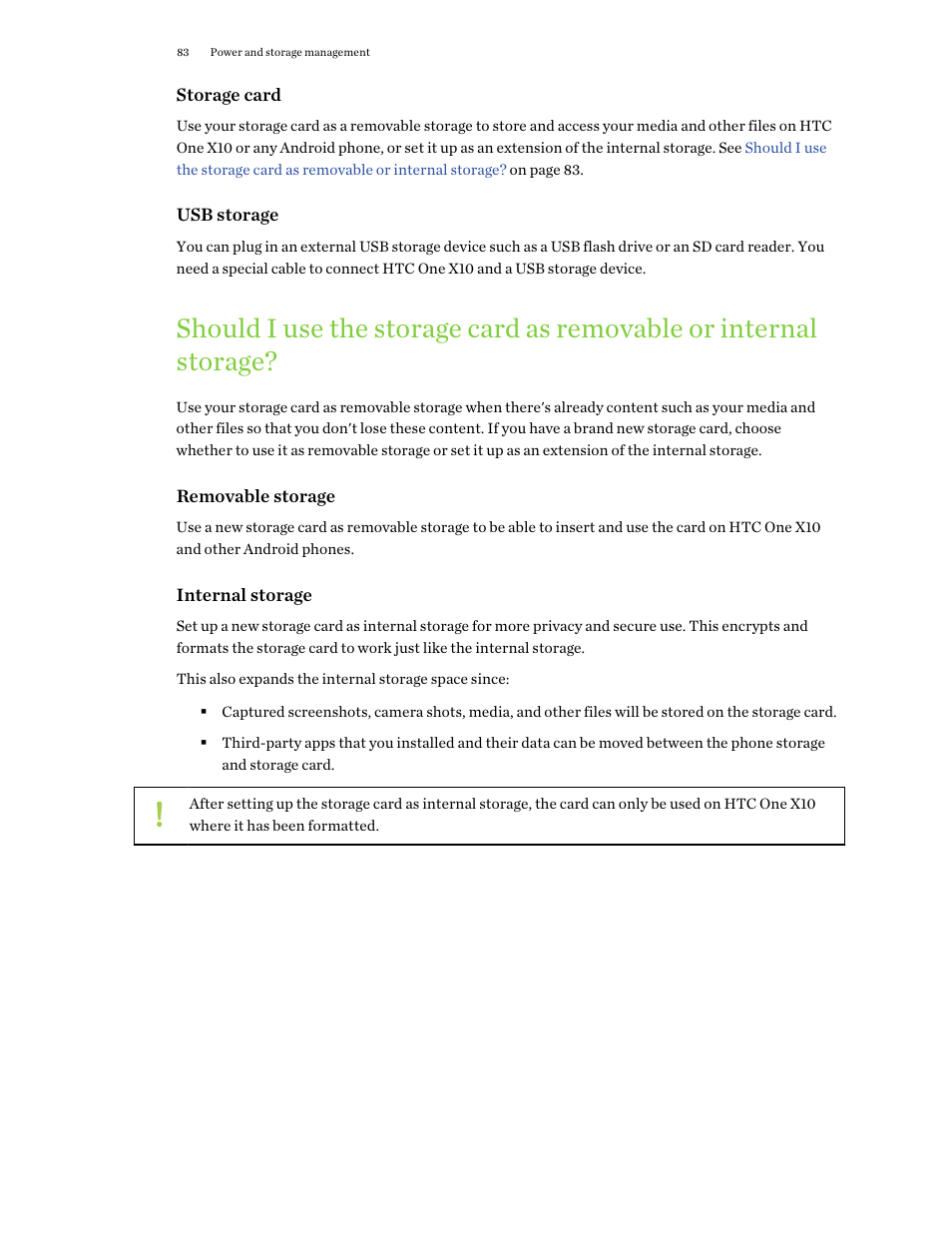 HTC One X10 User Manual | Page 83 / 161