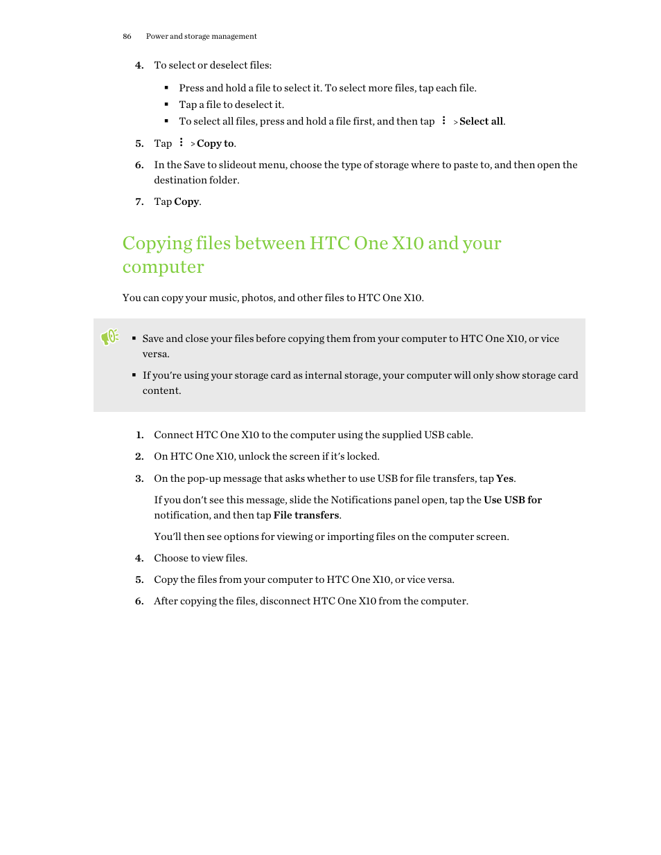 HTC One X10 User Manual | Page 86 / 161
