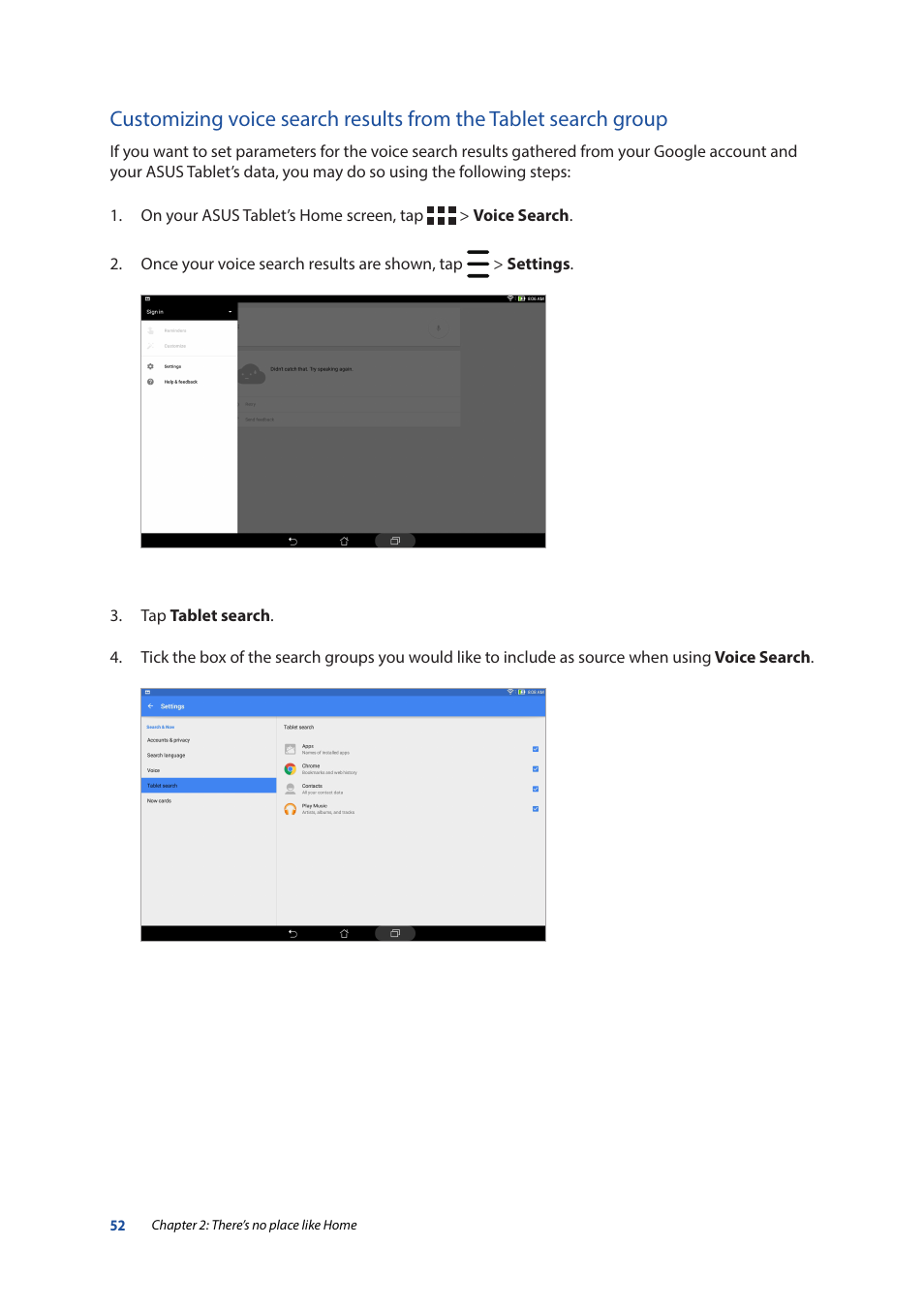 Asus ZenPad 10 (Z300M) User Manual | Page 52 / 126