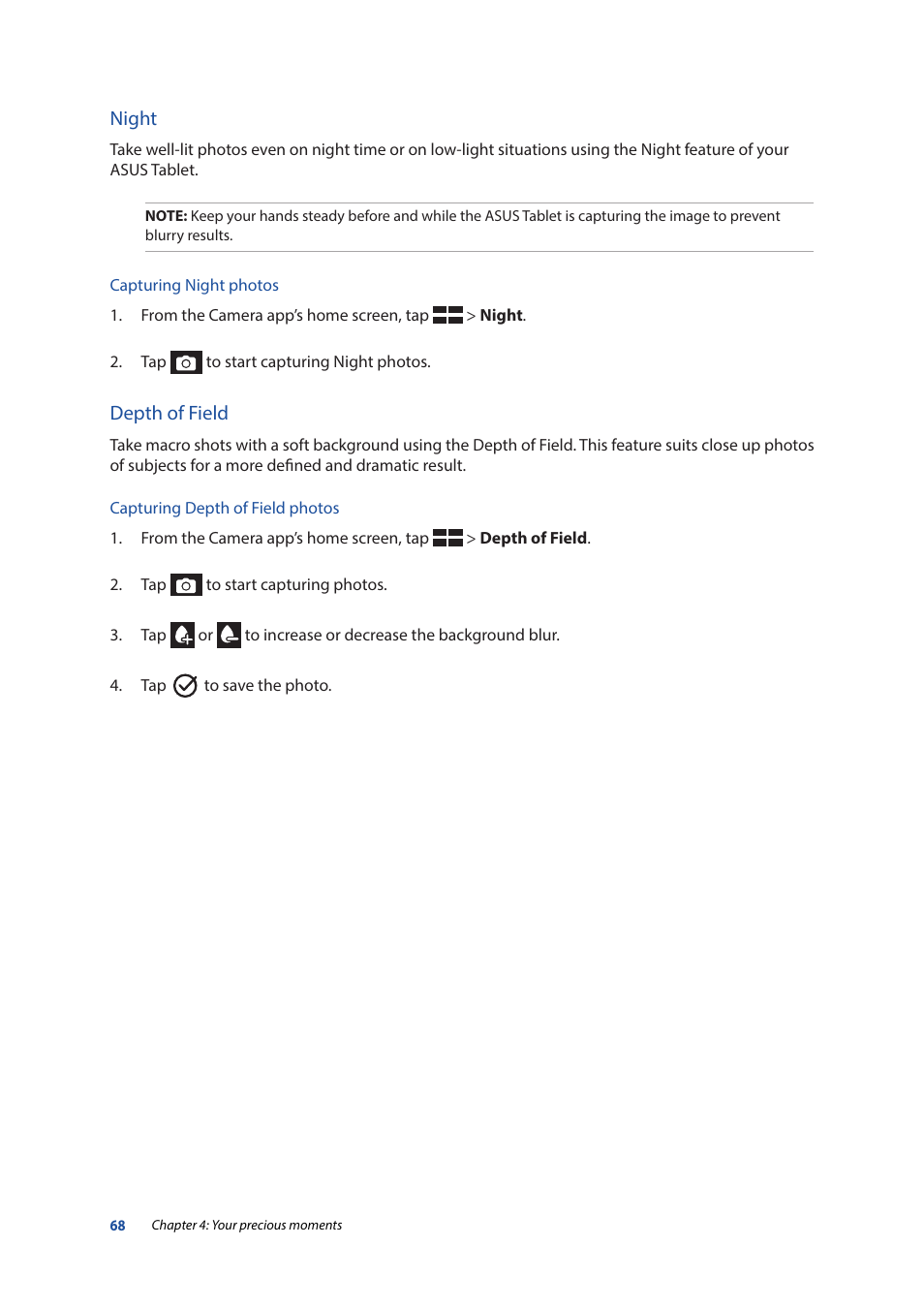 Asus ZenPad 10 (Z300M) User Manual | Page 68 / 126