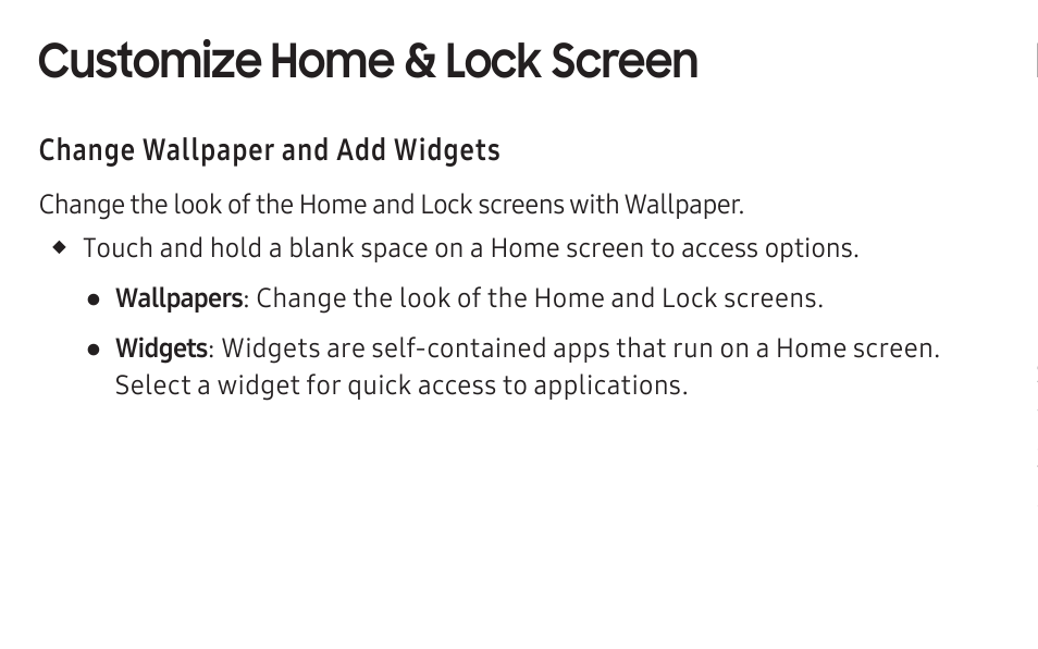 Customize home & lock screen, Multi user, Email account | Samsung Galaxy Tab S3 (SM-T825) User Manual | Page 10 / 15
