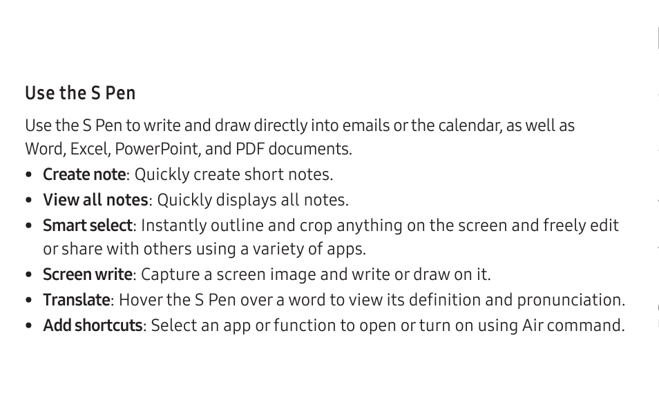 Basic functions, S pen | Samsung Galaxy Tab S3 (SM-T825) User Manual | Page 4 / 15
