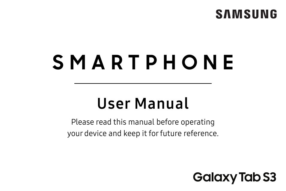 Samsung Galaxy Tab S3 (SM-T825) User Manual | 177 pages