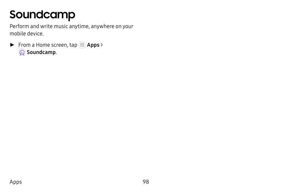 Soundcamp | Samsung Galaxy Tab S3 (SM-T825) User Manual | Page 103 / 177