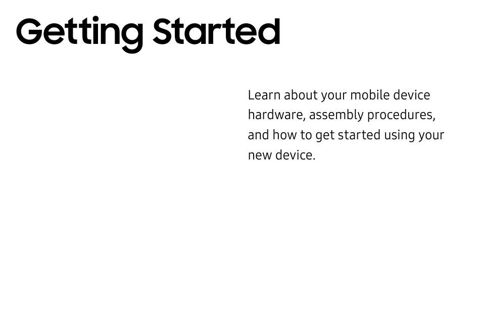 Finger scanner, Getting started | Samsung Galaxy Tab S3 (SM-T825) User Manual | Page 9 / 177