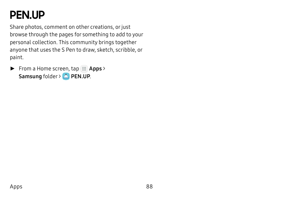 Pen.up | Samsung Galaxy Tab S3 (SM-T825) User Manual | Page 93 / 177