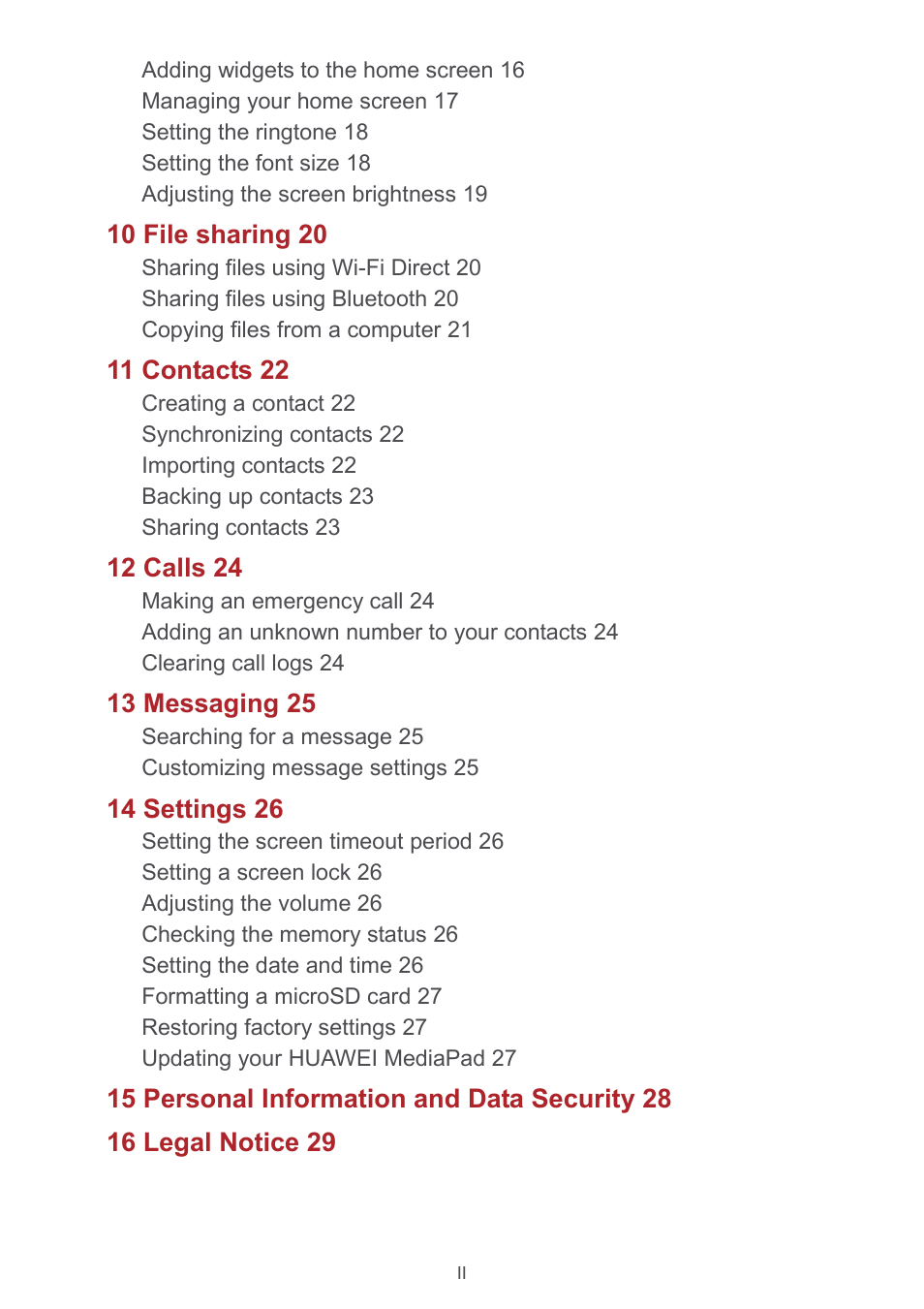 Huawei MediaPad T1 8.0 User Manual | Page 3 / 34