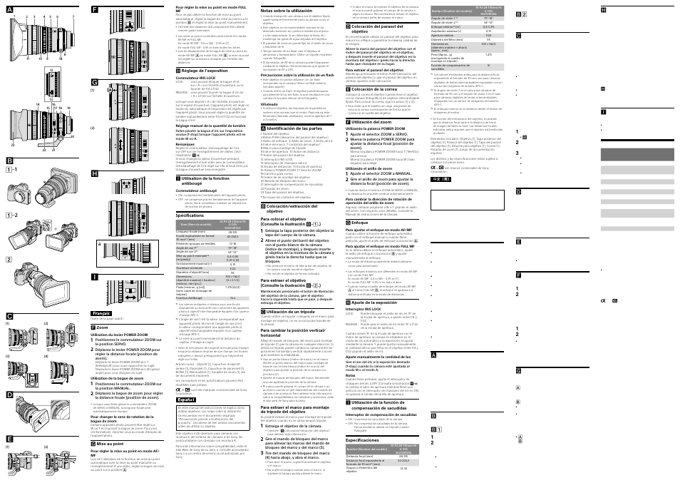 Sony SELP28135G 28-135mm f/4.0 G Power Zoom FE User Manual | Page 2 / 2