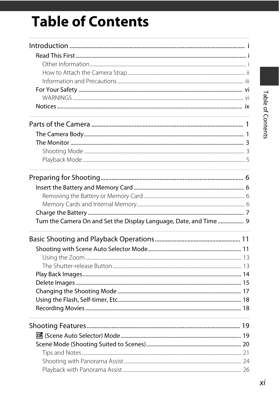 Nikon Coolpix A100 User Manual | Page 13 / 144