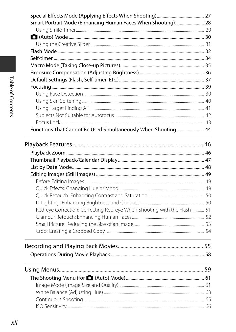 Nikon Coolpix A100 User Manual | Page 14 / 144