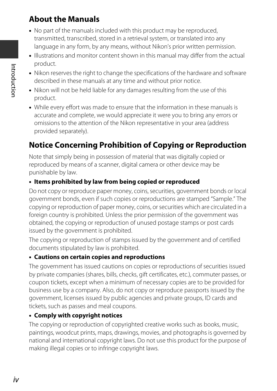 About the manuals | Nikon Coolpix A100 User Manual | Page 6 / 144