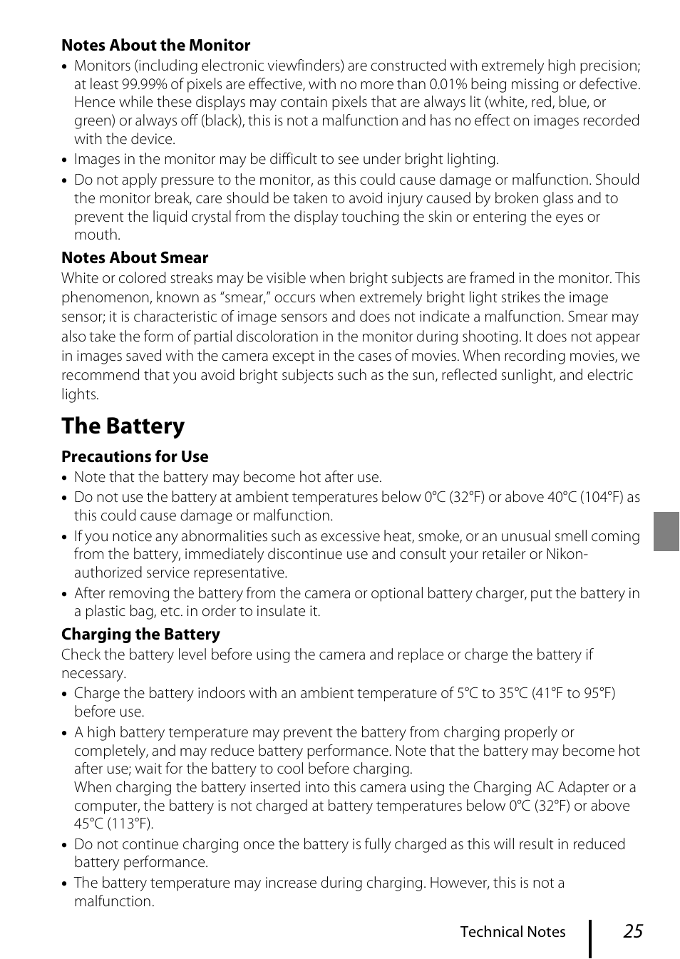 The battery | Nikon Coolpix A300 User Manual | Page 35 / 44