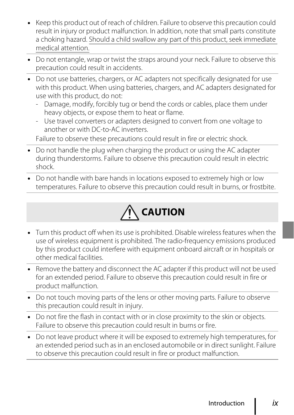 Caution | Nikon Coolpix A300 User Manual | Page 9 / 44