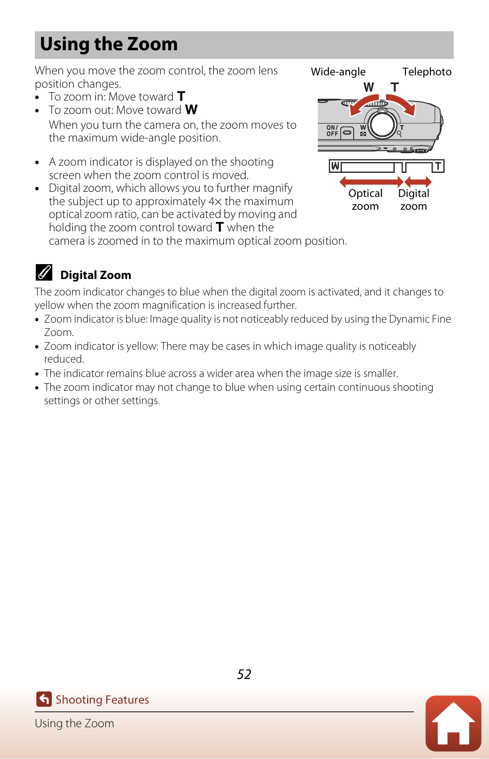 Using the zoom | Nikon Coolpix A300 User Manual | Page 67 / 179