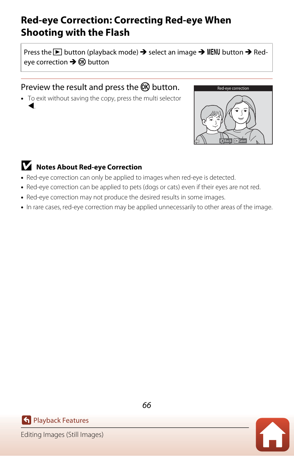 Preview the result and press the k button | Nikon Coolpix A300 User Manual | Page 81 / 179