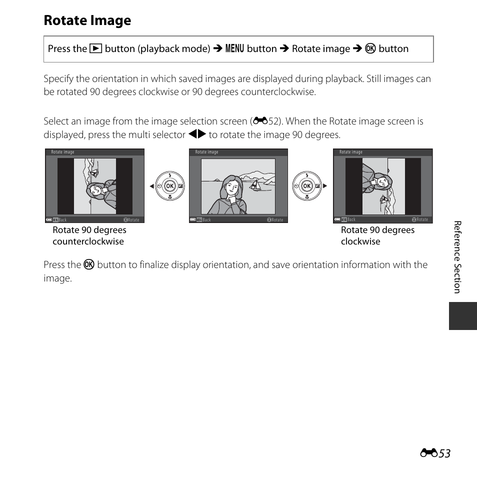 Rotate image | Nikon Coolpix A10 User Manual | Page 103 / 147