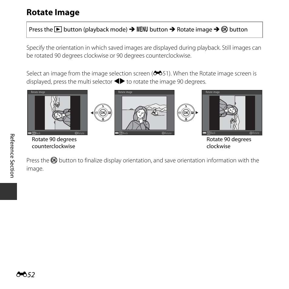 Rotate image | Nikon Coolpix L31 User Manual | Page 102 / 147