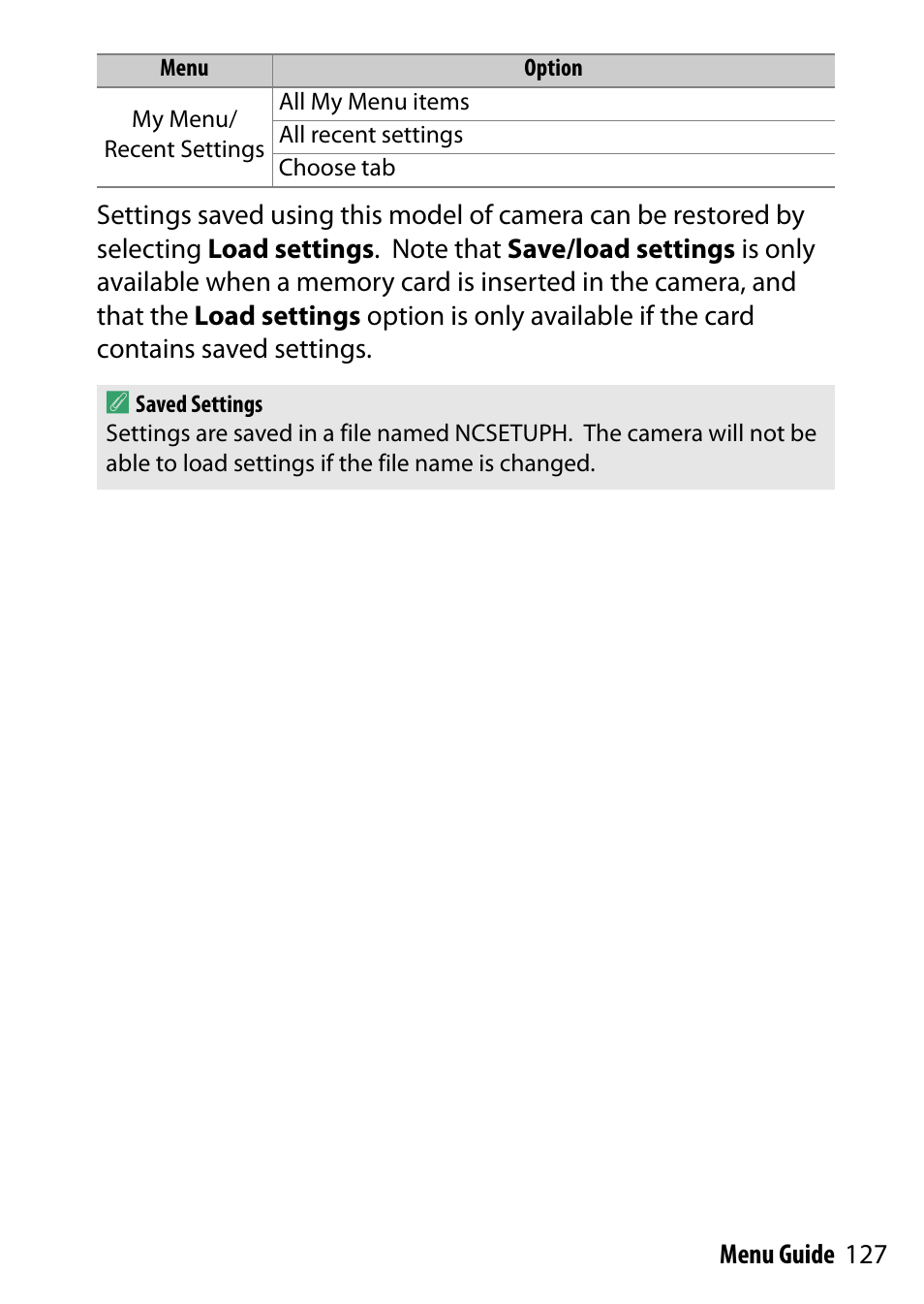 Nikon D7200 body User Manual | Page 127 / 202