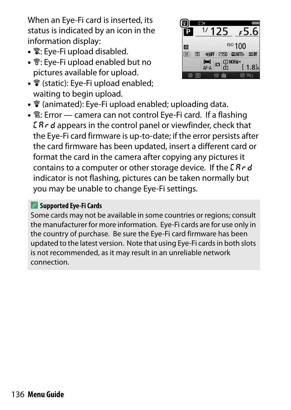Nikon D7200 body User Manual | Page 136 / 202