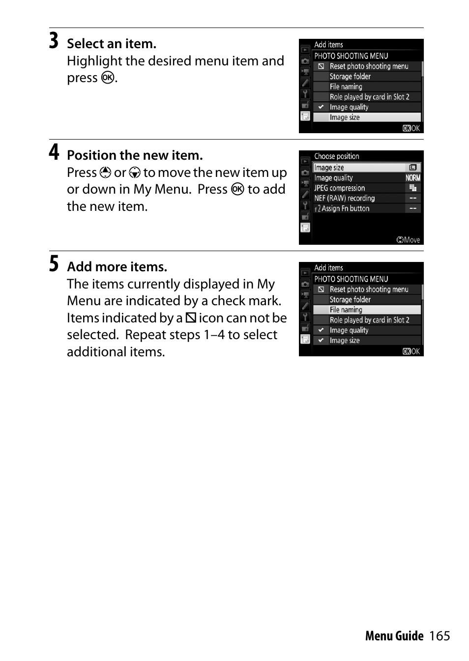 Nikon D7200 body User Manual | Page 165 / 202