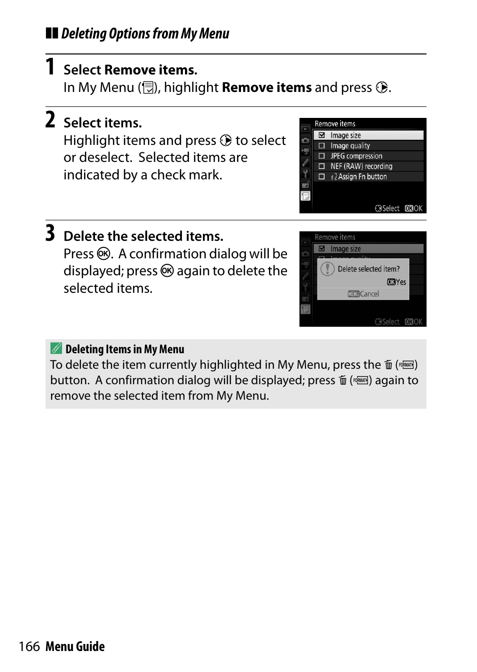 Nikon D7200 body User Manual | Page 166 / 202