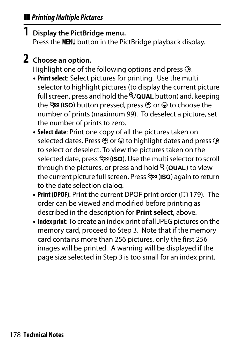 Nikon D7200 body User Manual | Page 178 / 202