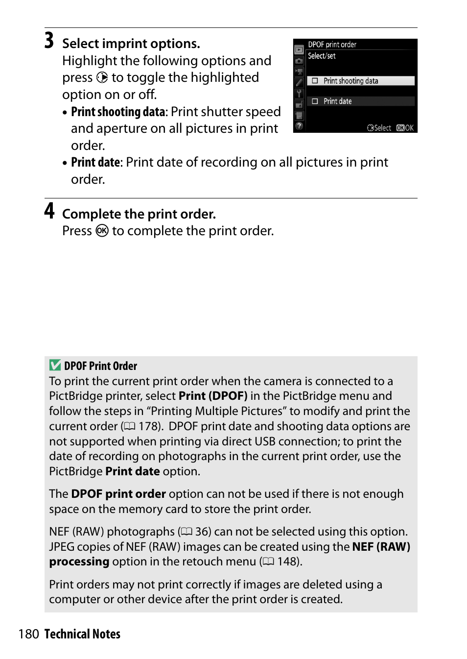 Nikon D7200 body User Manual | Page 180 / 202