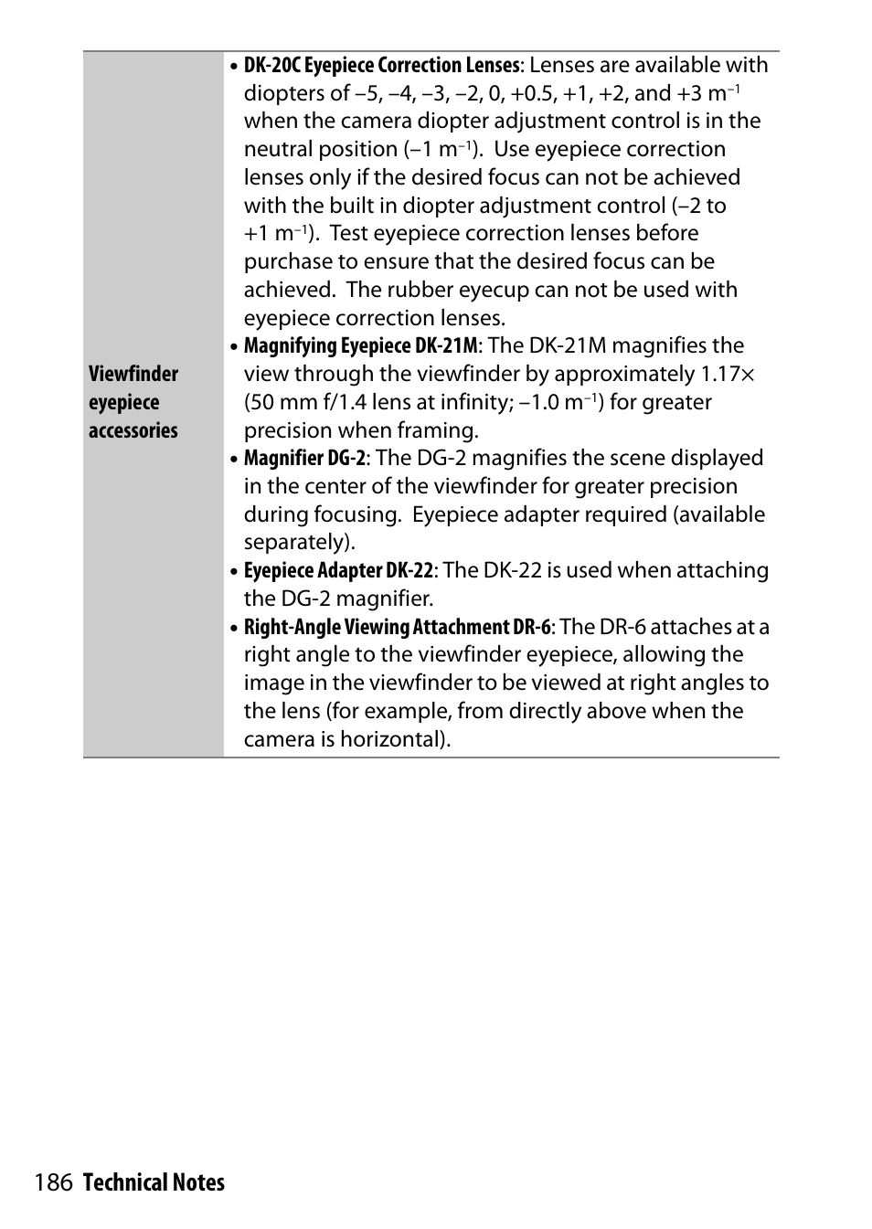Nikon D7200 body User Manual | Page 186 / 202
