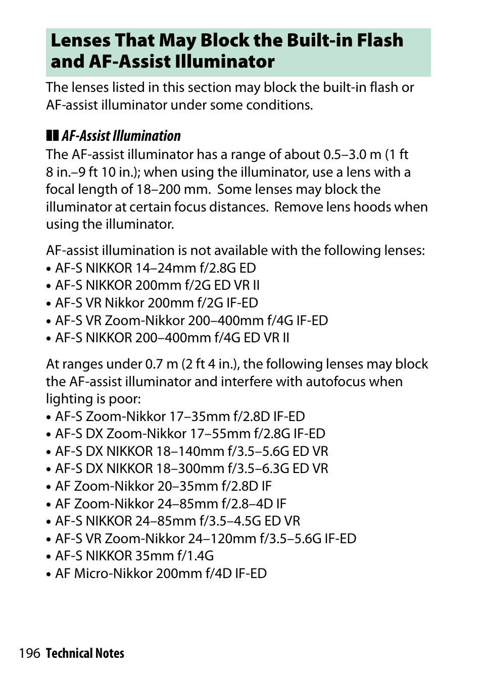 Nikon D7200 body User Manual | Page 196 / 202