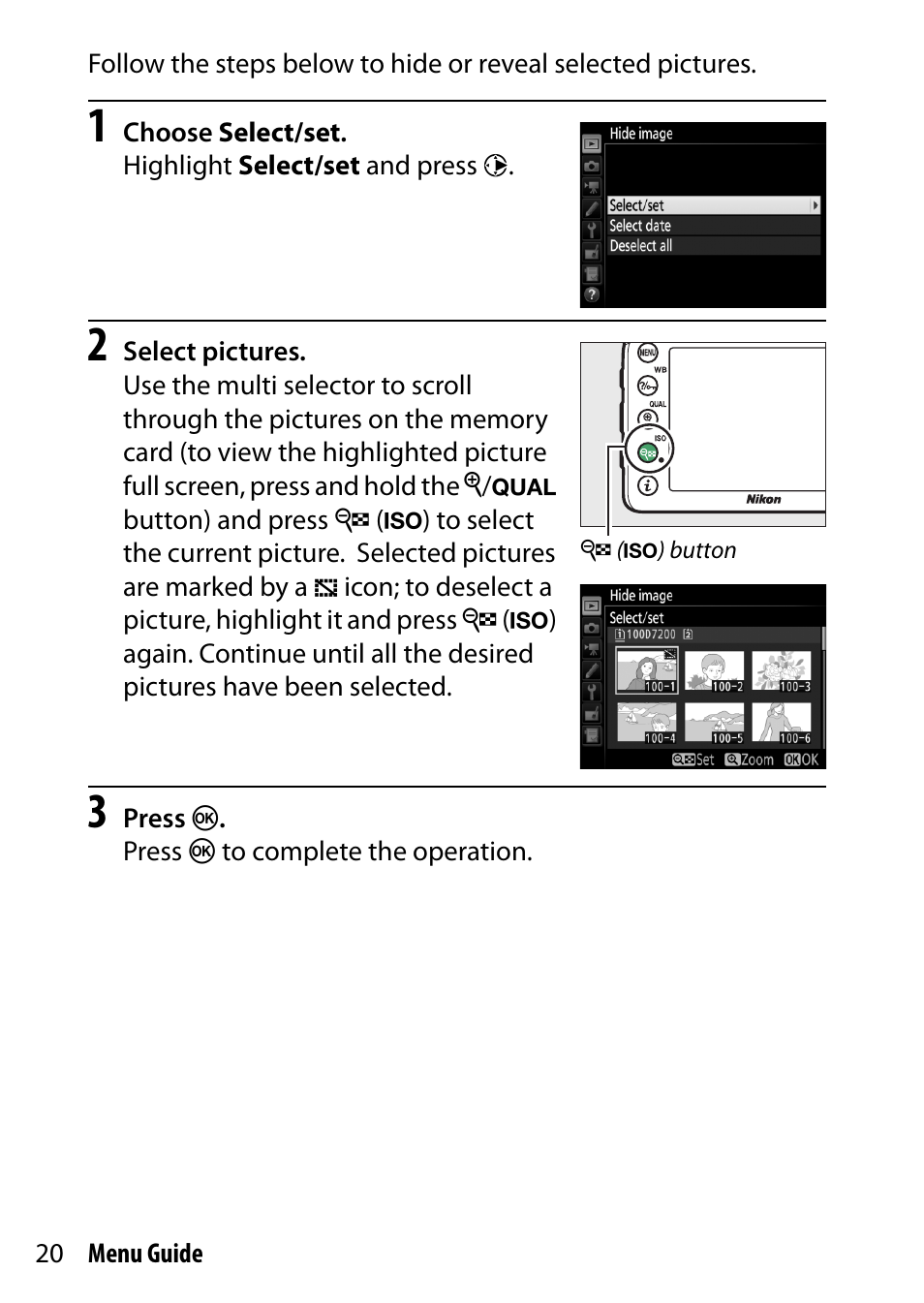 Nikon D7200 body User Manual | Page 20 / 202