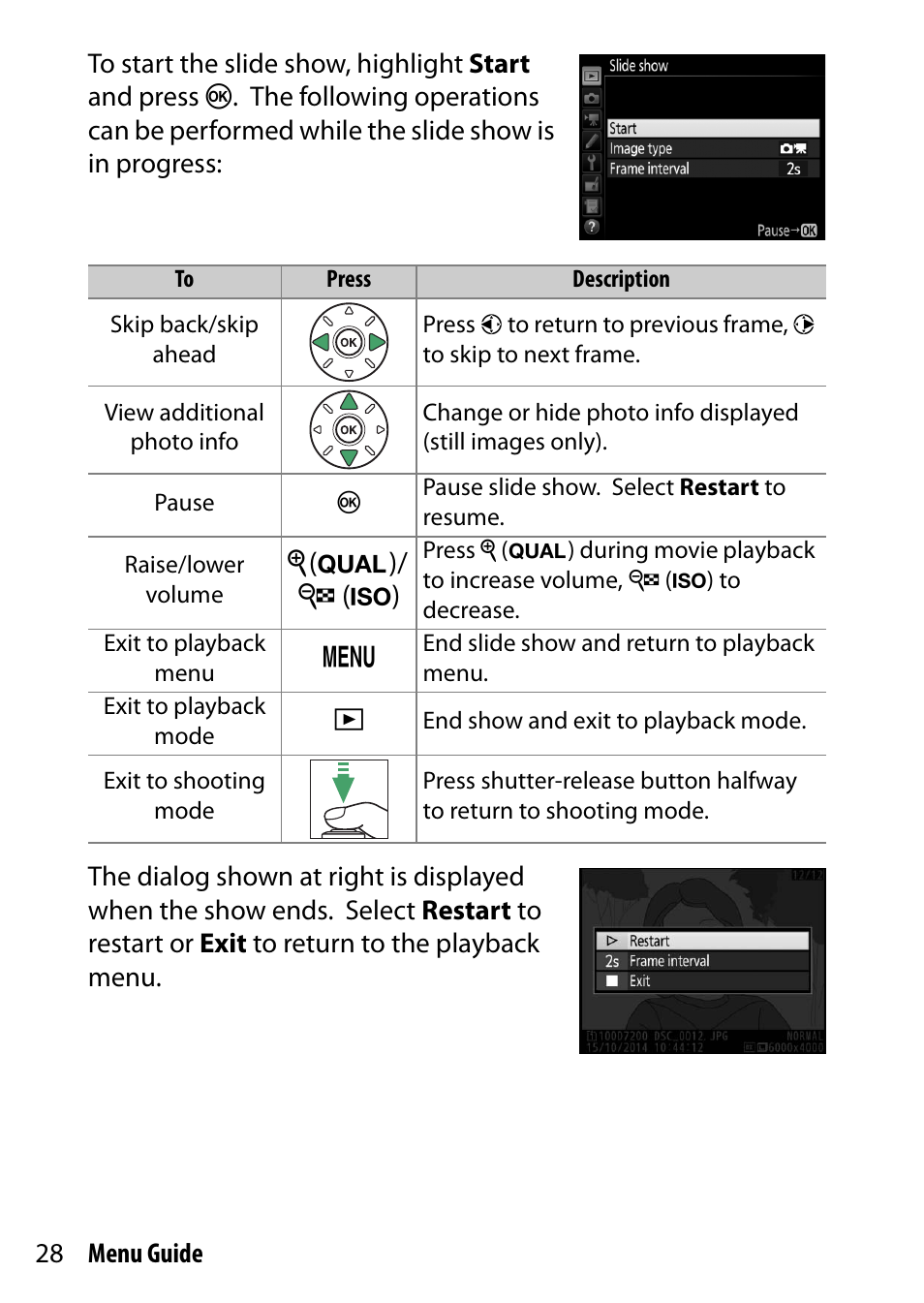 X (t)/ w (s) | Nikon D7200 body User Manual | Page 28 / 202