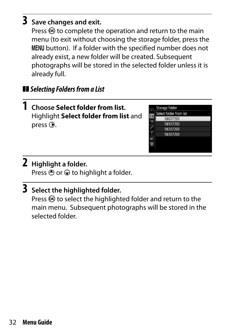 Nikon D7200 body User Manual | Page 32 / 202