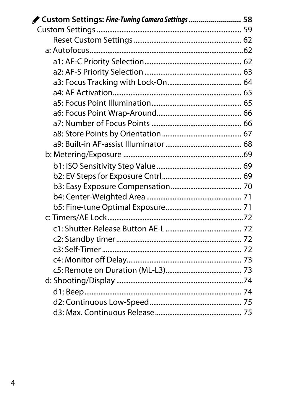 Nikon D7200 body User Manual | Page 4 / 202