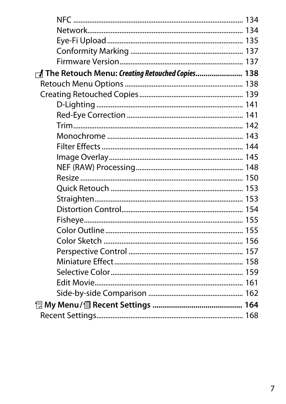Nikon D7200 body User Manual | Page 7 / 202