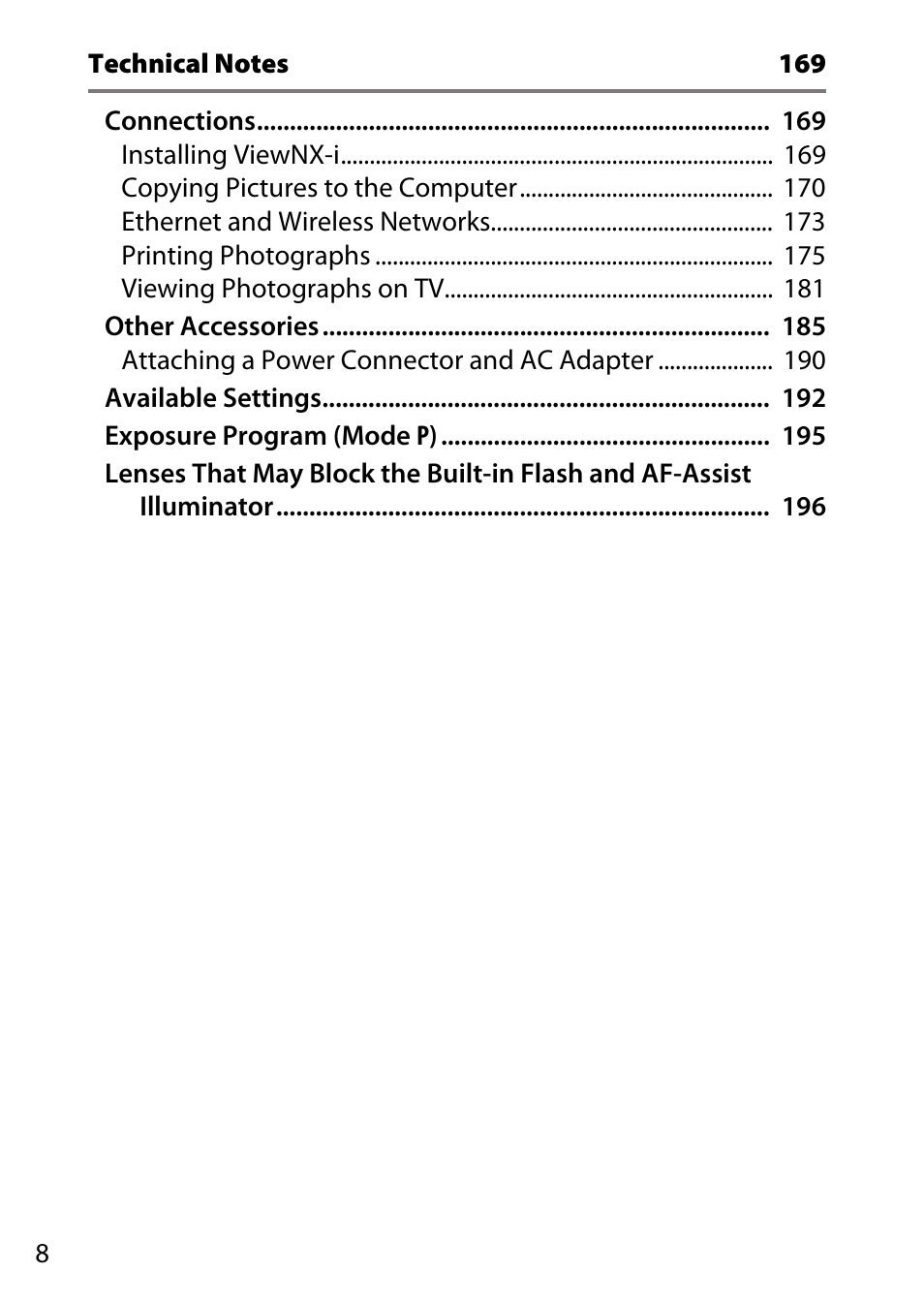 Nikon D7200 body User Manual | Page 8 / 202