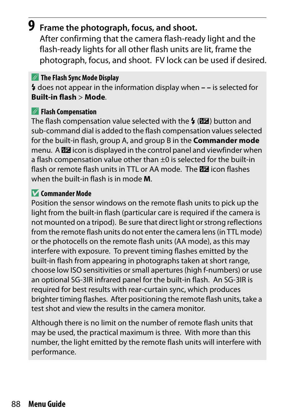 Nikon D7200 body User Manual | Page 88 / 202