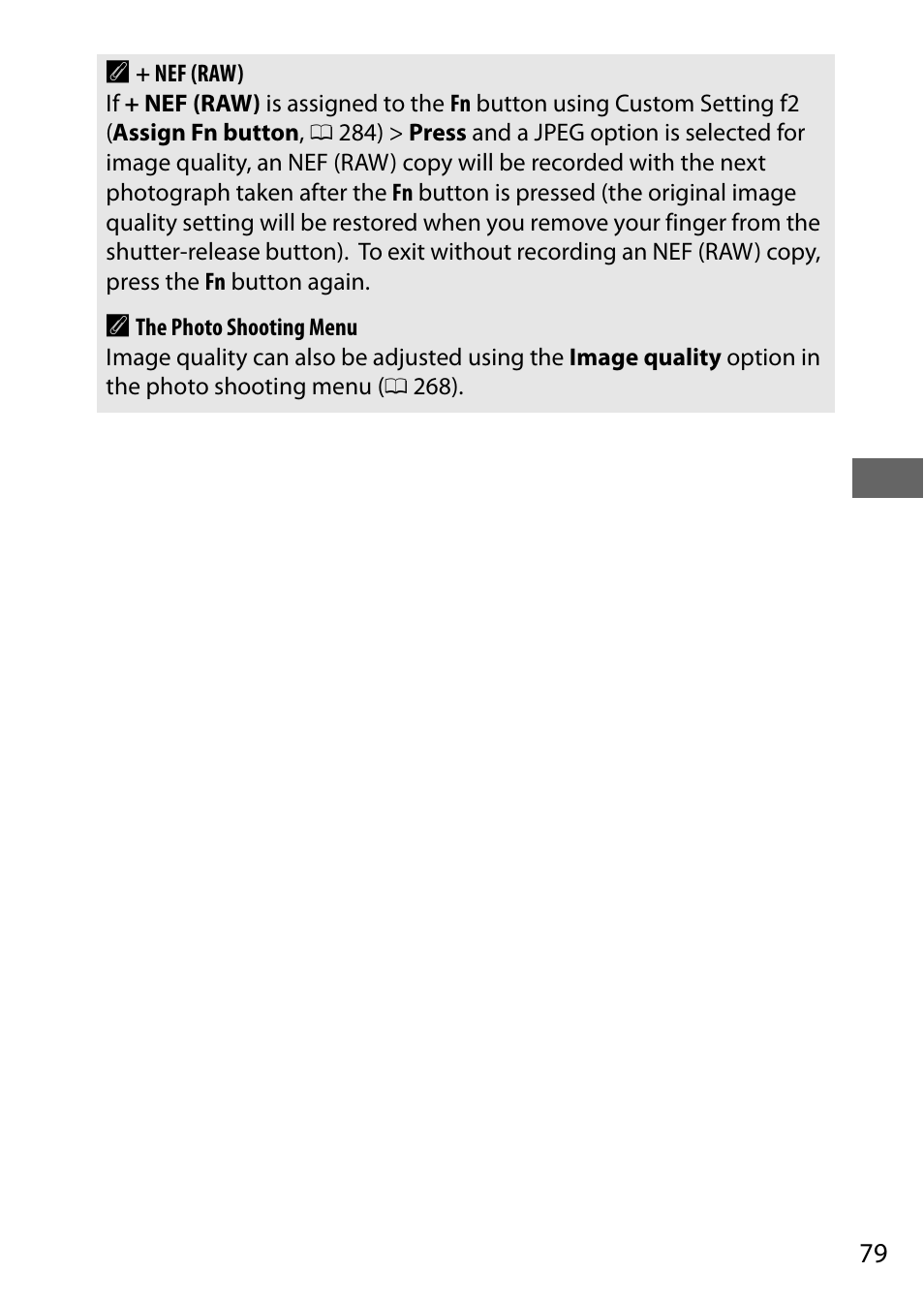 Nikon D7200 body User Manual | Page 103 / 420