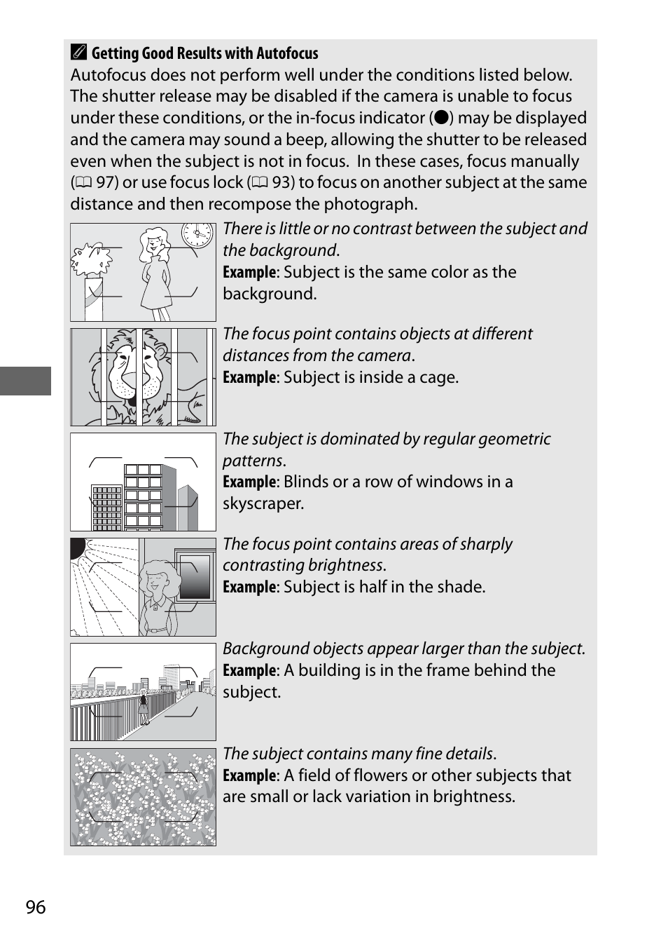 96 a | Nikon D7200 body User Manual | Page 120 / 420