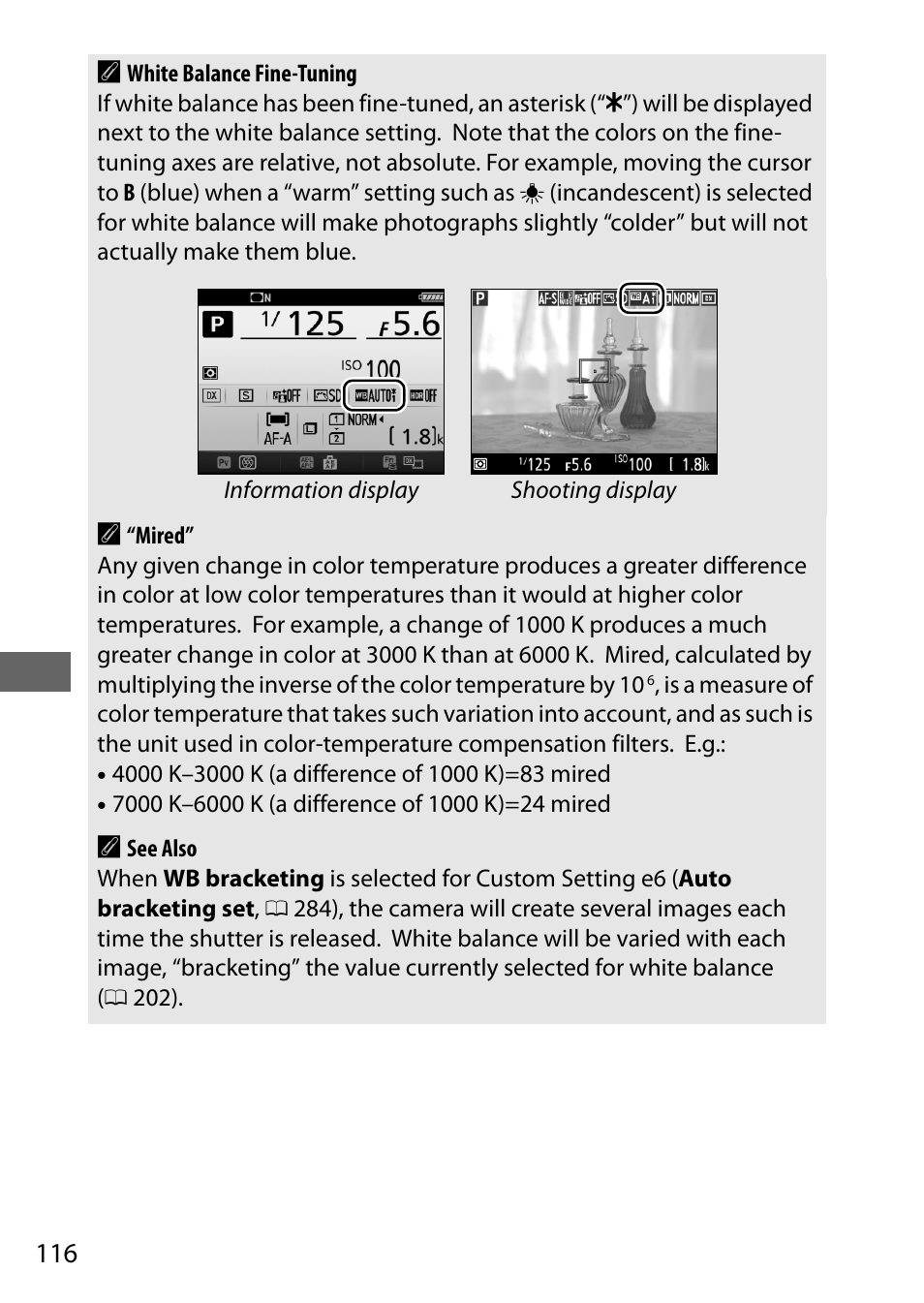 116 a | Nikon D7200 body User Manual | Page 140 / 420